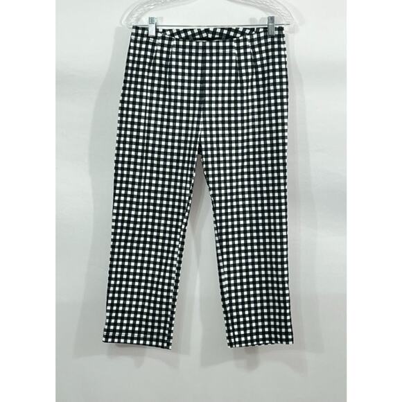 RUNDHOLZ Black Label Sz S Small Black White Gingham Check Pants - Picture 6 of 6